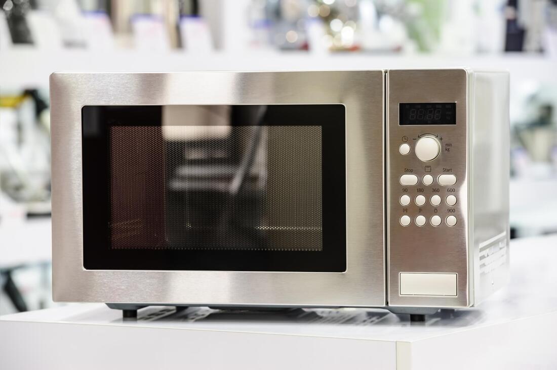 close up of microwave oven