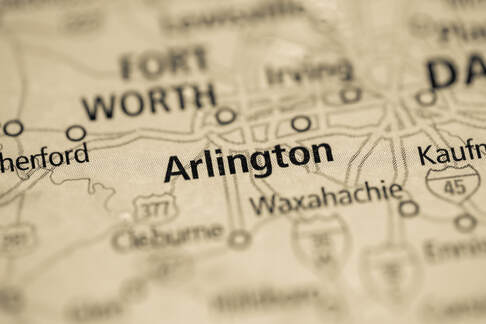 Map of Arlington TX